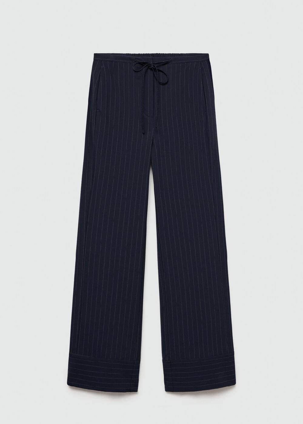 Mango Gerade Nadelstreifenhose Heißer Verkauf