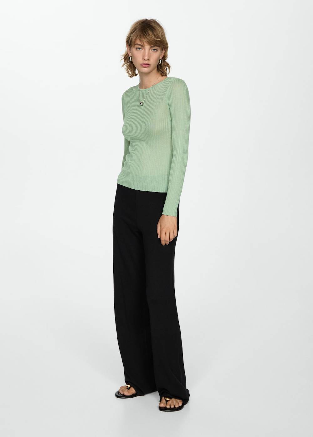 Mango Wideleg-Strickhose Exklusive Angebote