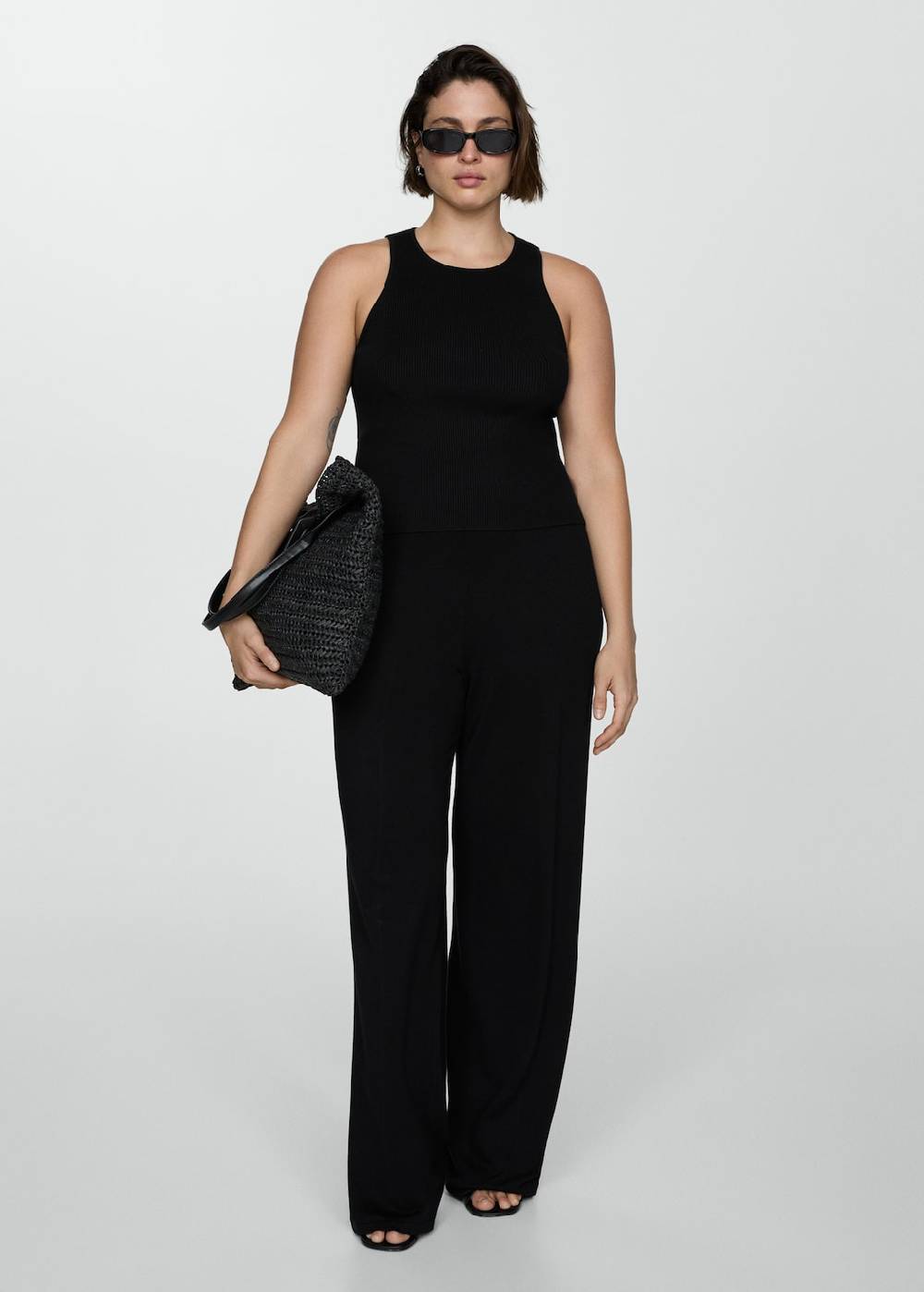 Mango Wideleg-Strickhose Exklusive Angebote