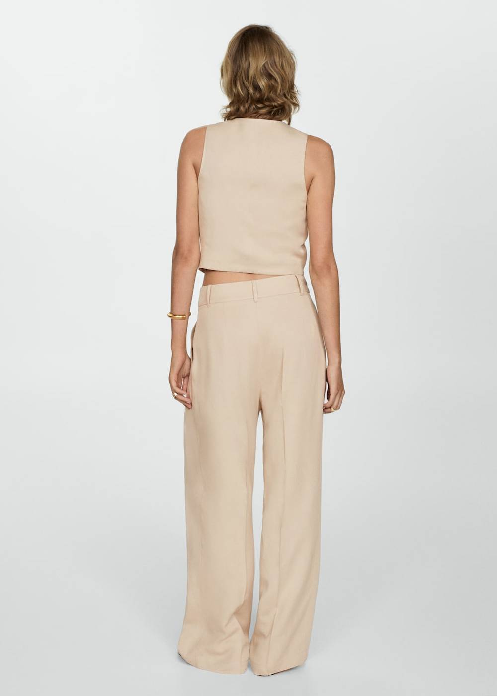 Mango Wideleg-Hose aus Lyocell Saisonale Angebote