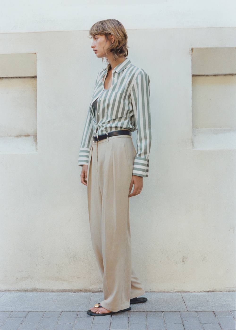 Mango Wideleg-Hose aus Lyocell Saisonale Angebote