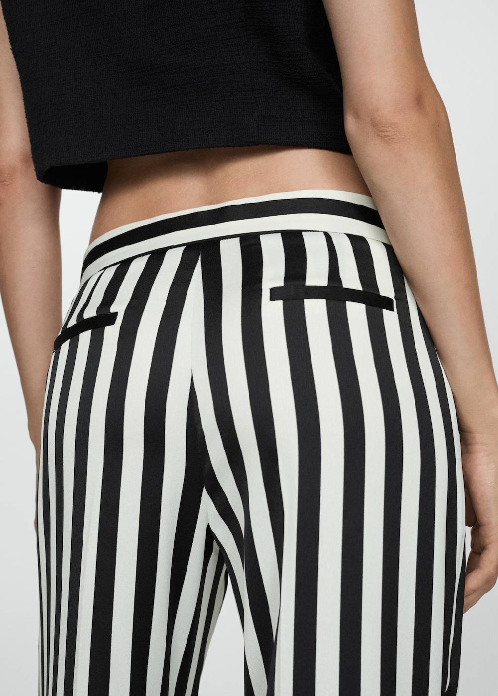 Mango Gerade geschnittene Streifenhose Tägliche Deals