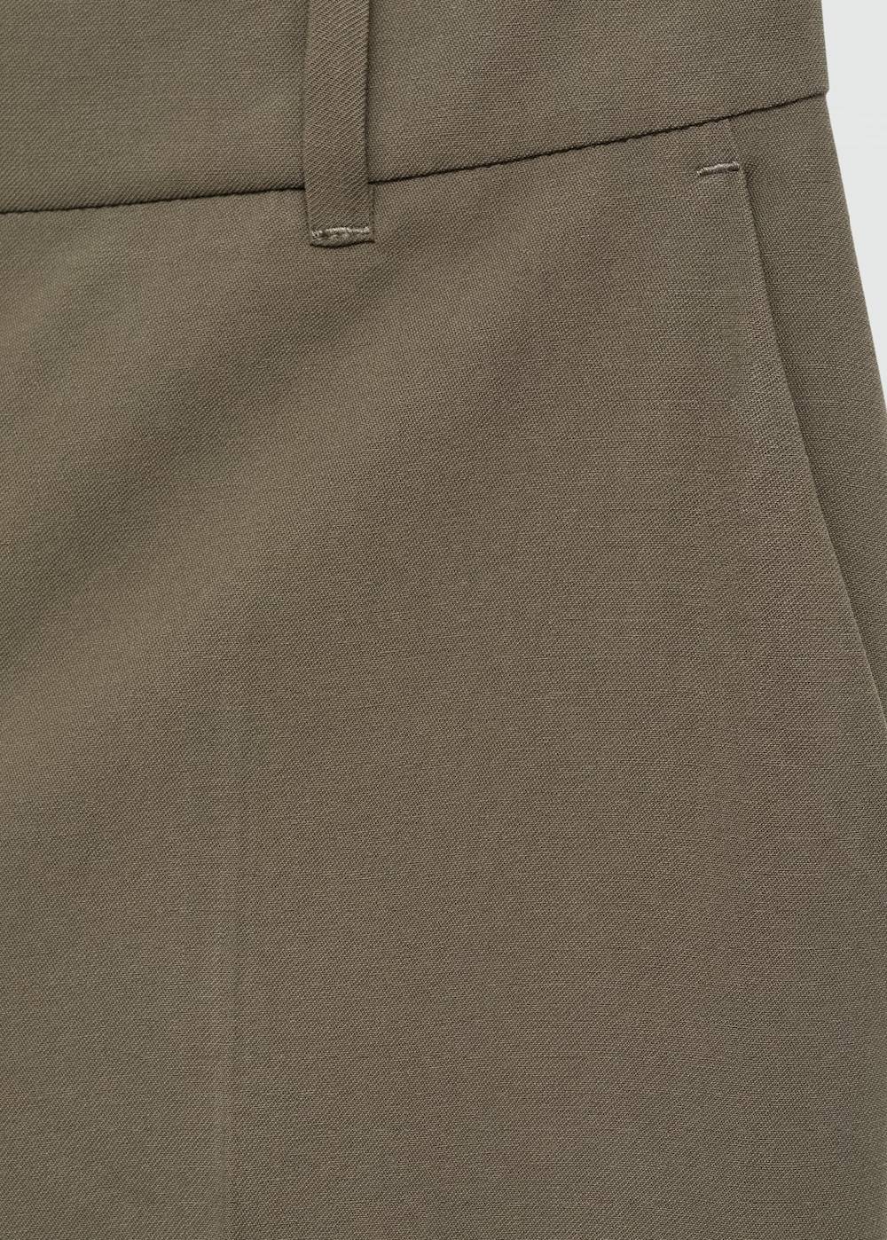Mango Wideleg-Bundfaltenhose Sonderangebote