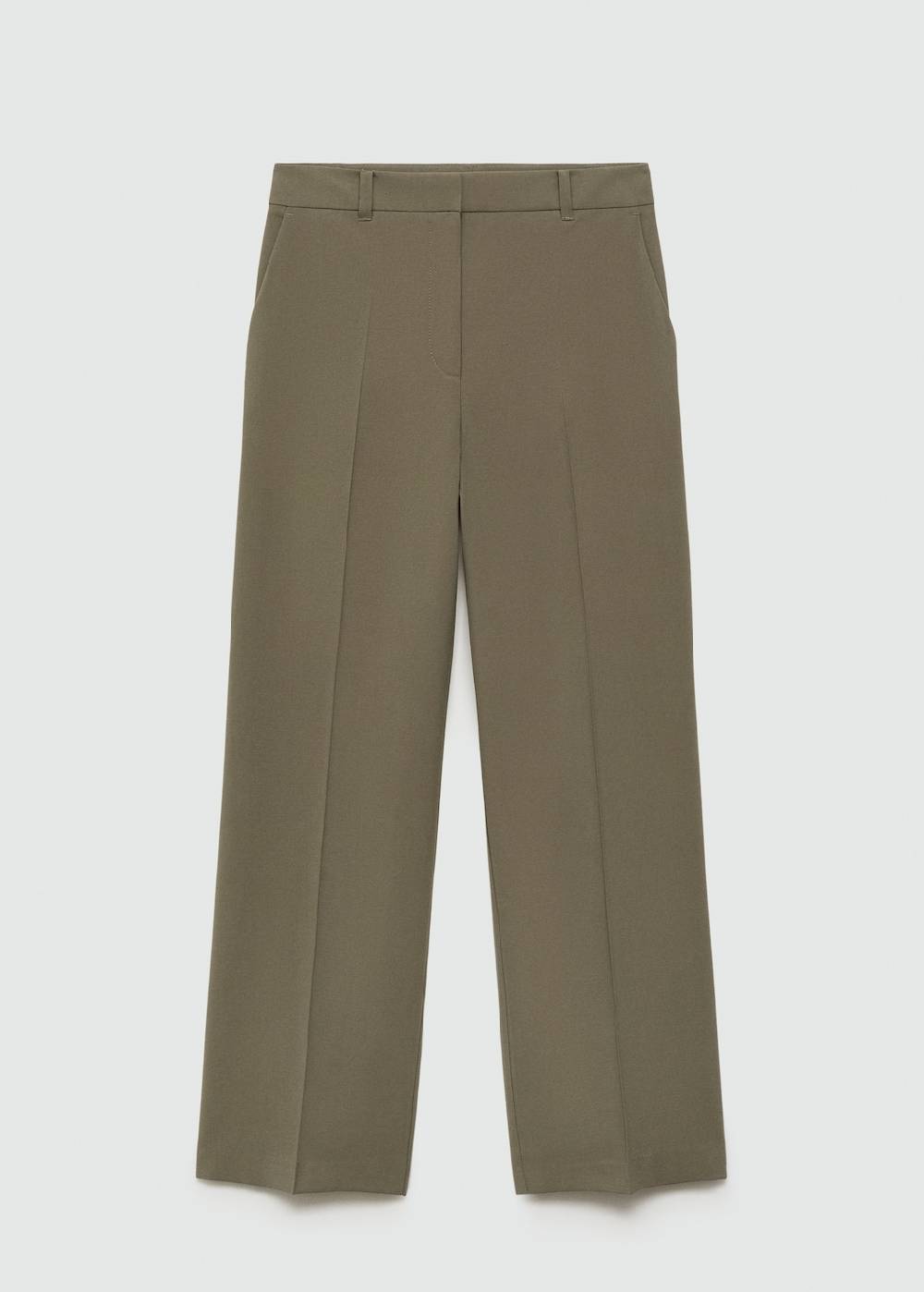 Mango Wideleg-Bundfaltenhose Sonderangebote