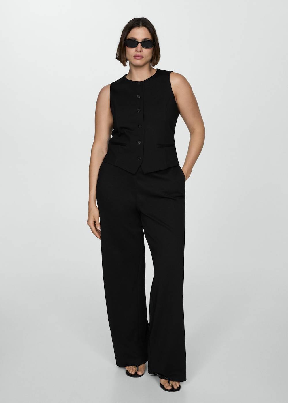 Mango Gerade Hose aus Romanit-Jersey VIP-Rabatte
