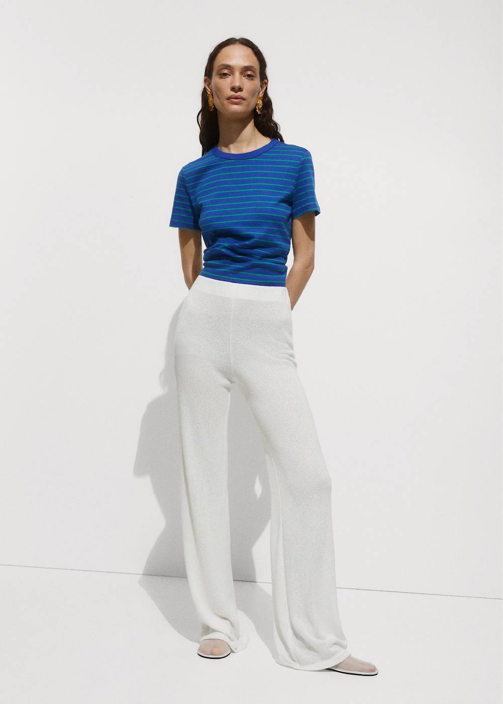Mango Gerade Strickhose Begrenzte Freigabe