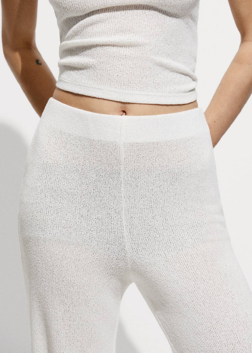 Mango Gerade Strickhose Begrenzte Freigabe