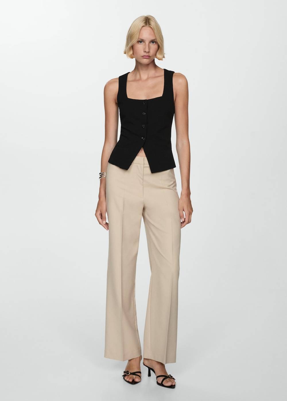 Mango Gerade Bundfaltenhose Neueste Stile