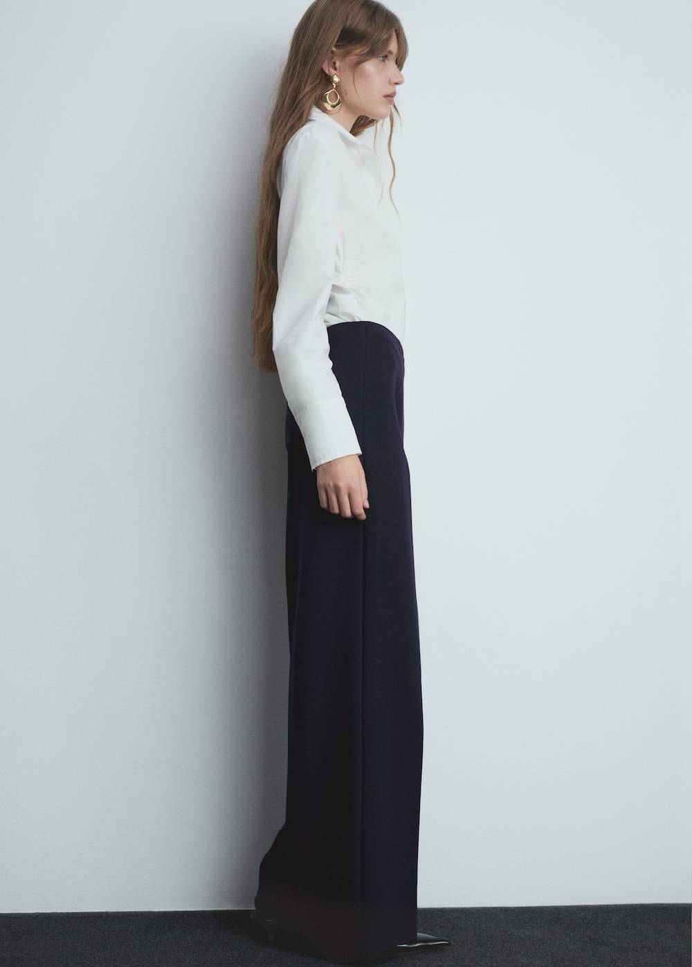 Mango Wideleg-Bundfaltenhose Letzte 2 Tage