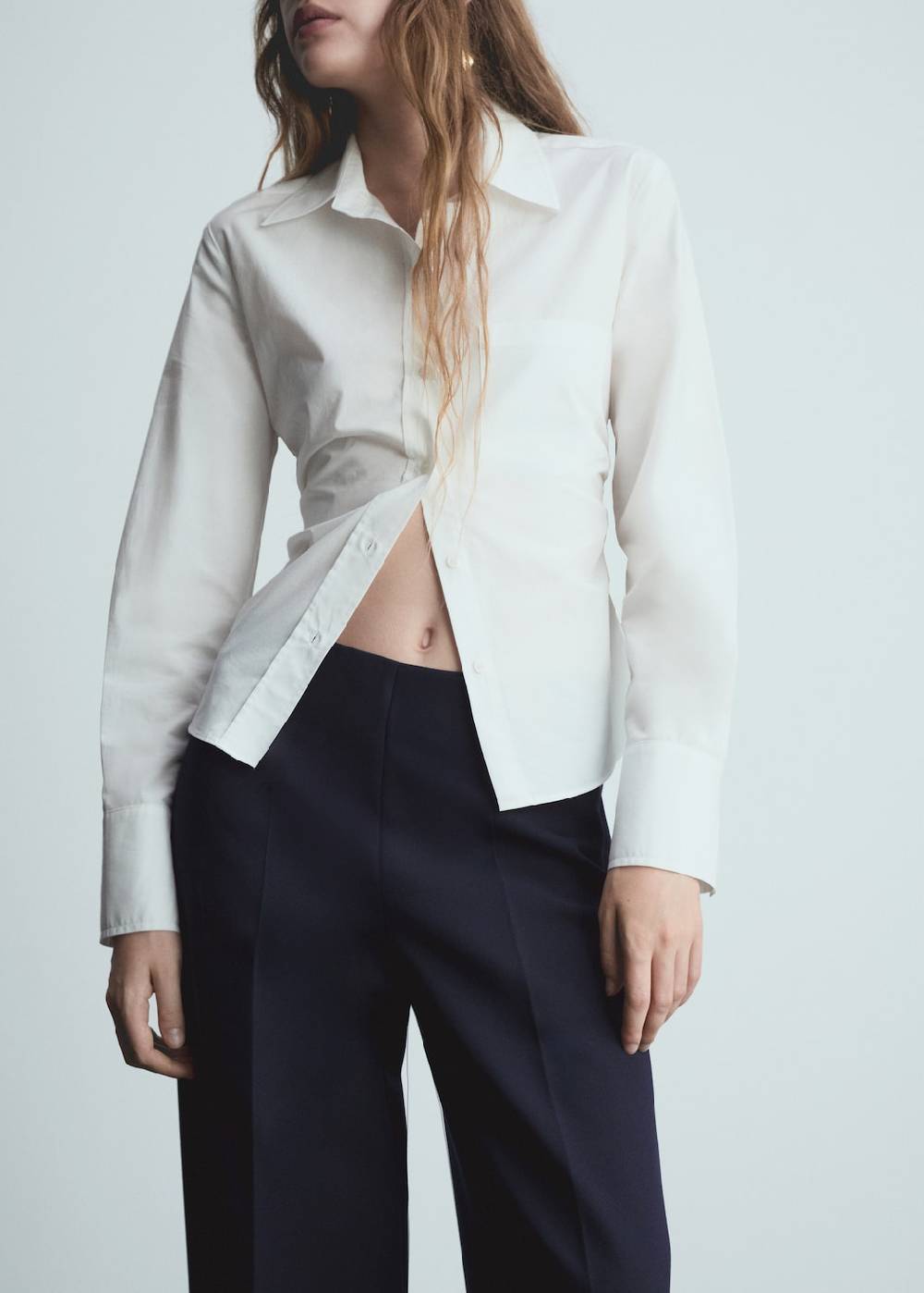 Mango Wideleg-Bundfaltenhose Letzte 2 Tage