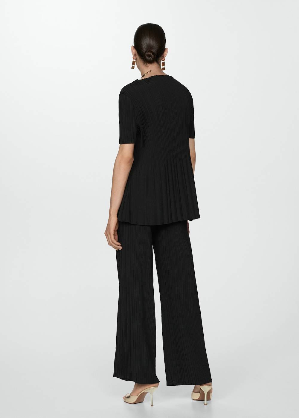 Mango Fließende Plissée-Hose Letzter Tag