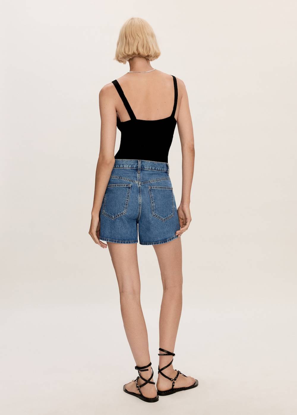 Mango Jeans-Shorts mit hoher Taille Bis zu 65% Rabatt