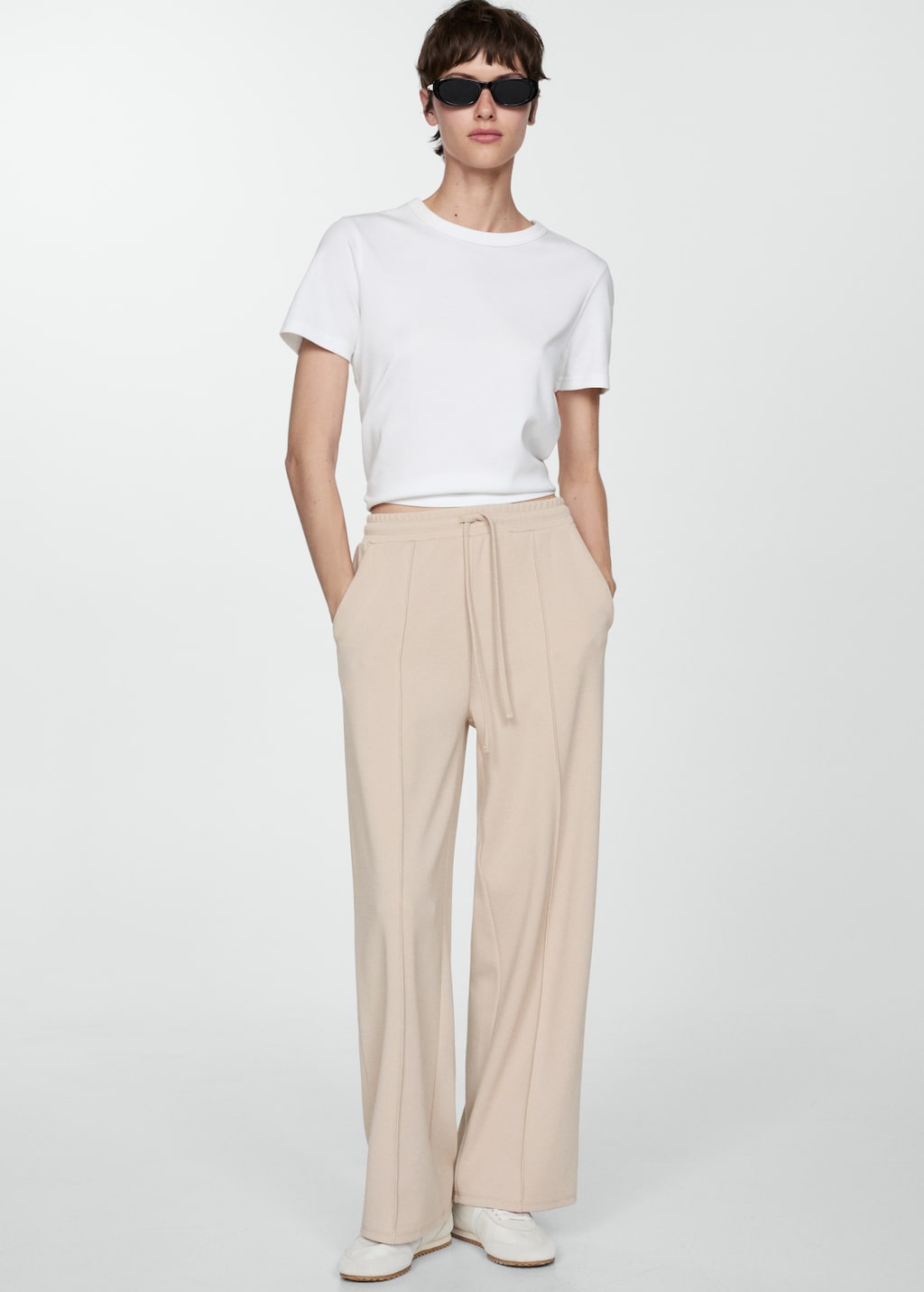 Mango Gerade Hose mit Nähten Discount Store für neue Produkte