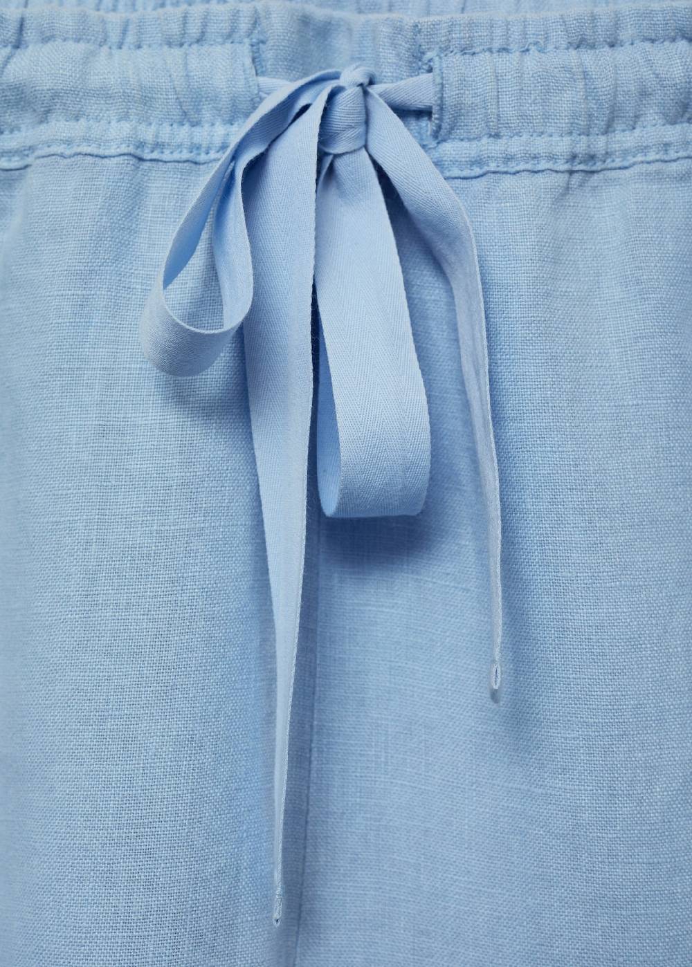 Mango Wideleg-Hose aus 100 % Leinen Nur noch ein Tag übrig