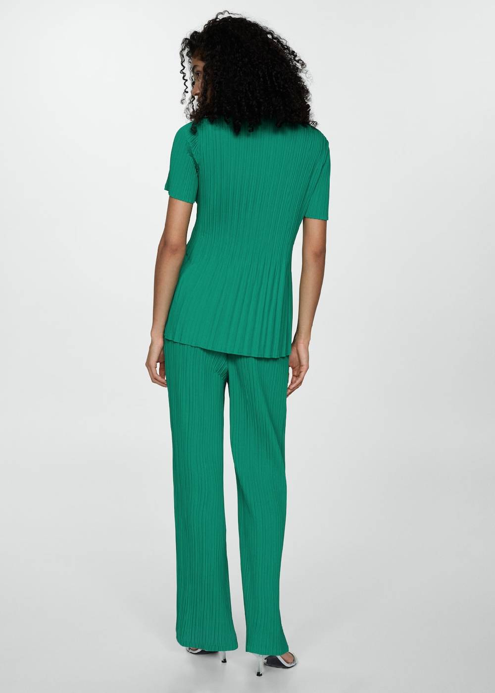 Mango Fließende Plissée-Hose Kostenloser Versand international