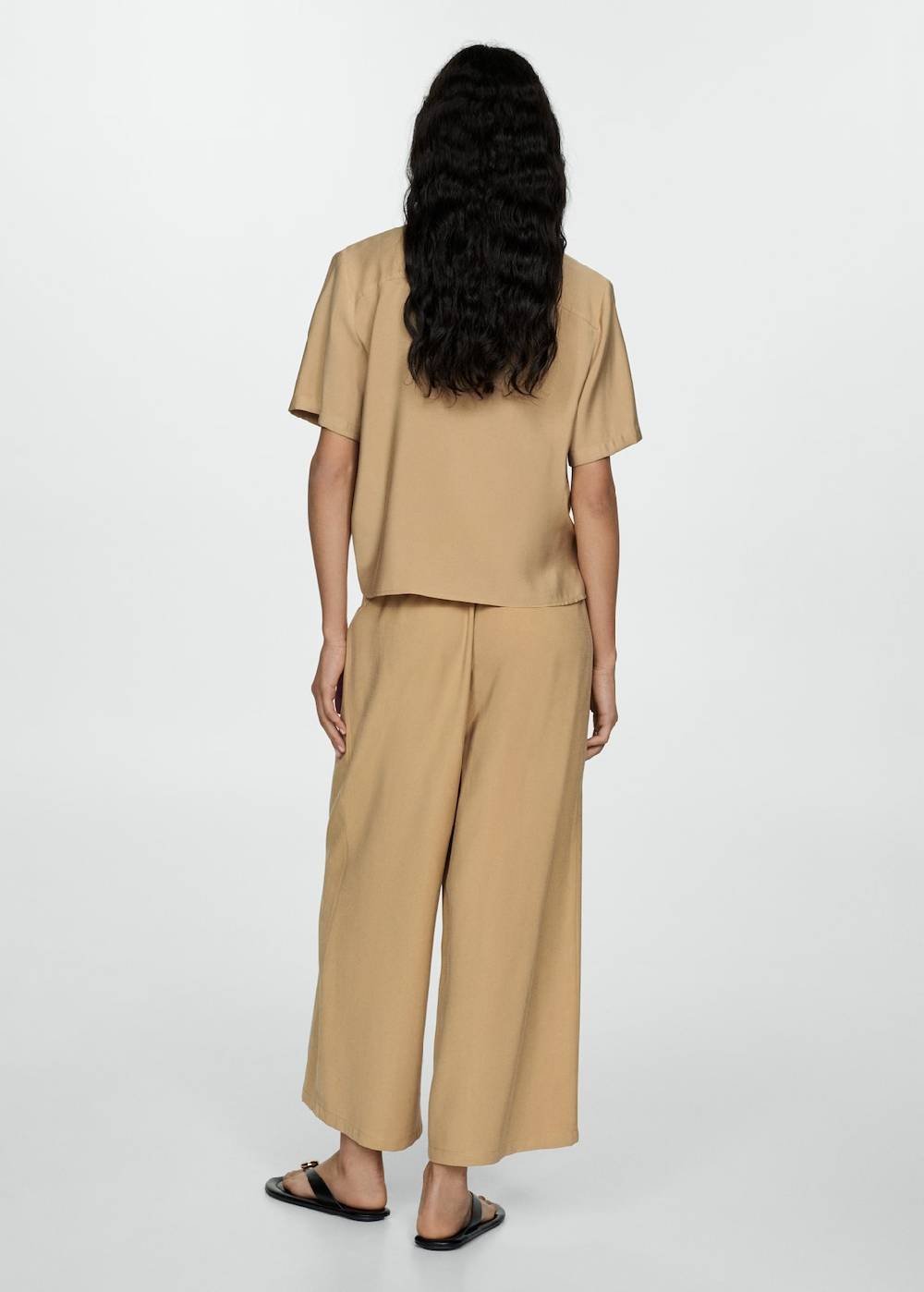 Mango Wideleg-Hose mit Stretchbund zollfrei