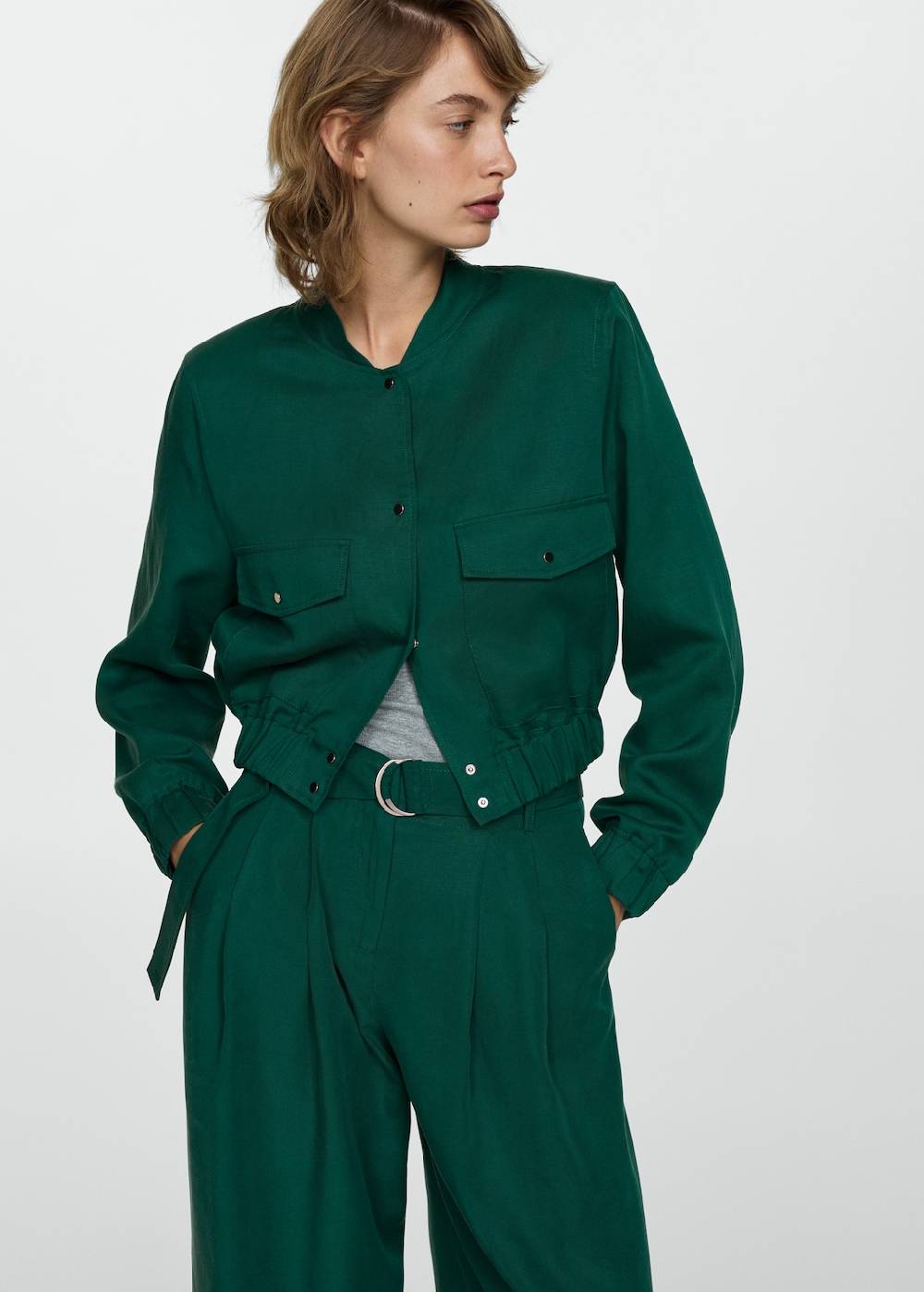 Mango Lyocell-Hose mit Gürtel Rabatte dieses Monats