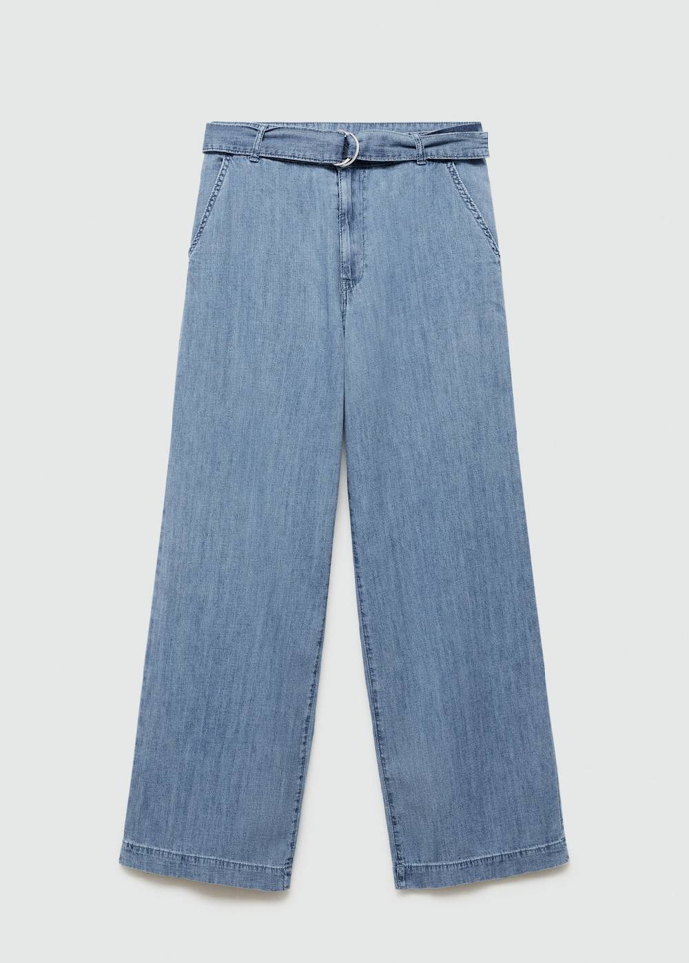 Mango Fließende Hose mit Gürtel Verkauf