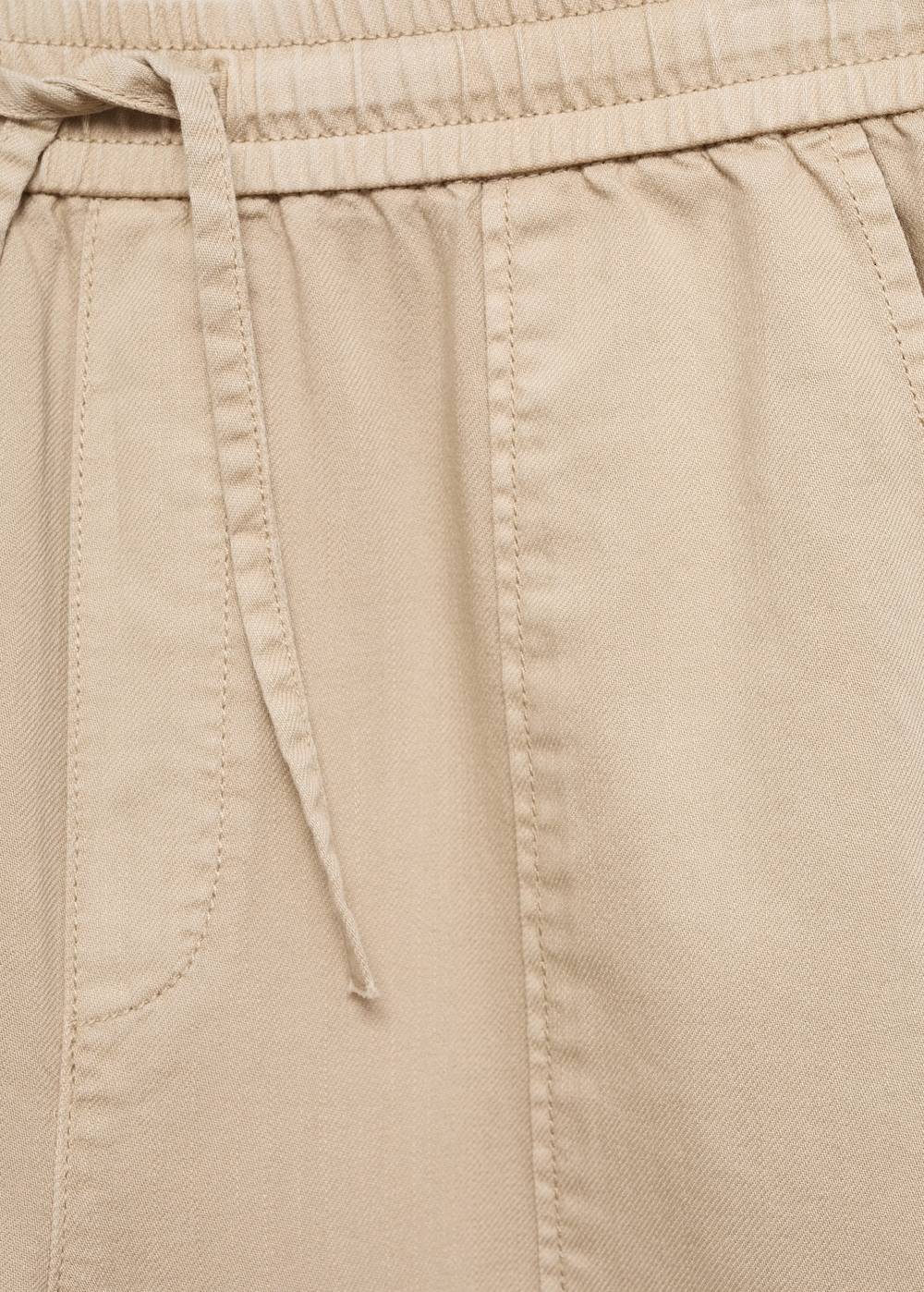 Mango Baumwollhose mit Gummibund Limitierter Zeitrabatt