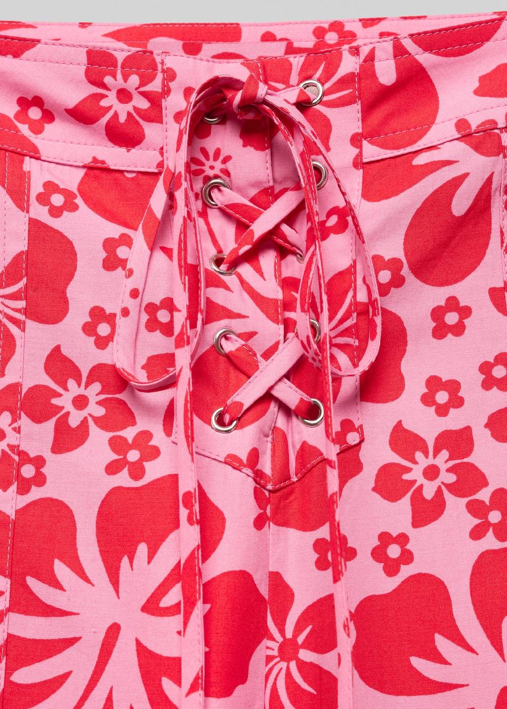 Mango Florale Hose mit Cargotaschen Fabrik Onlineshop