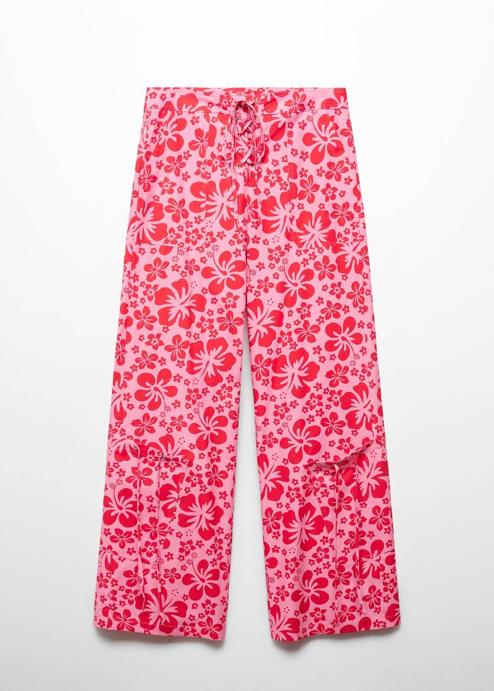 Mango Florale Hose mit Cargotaschen Fabrik Onlineshop