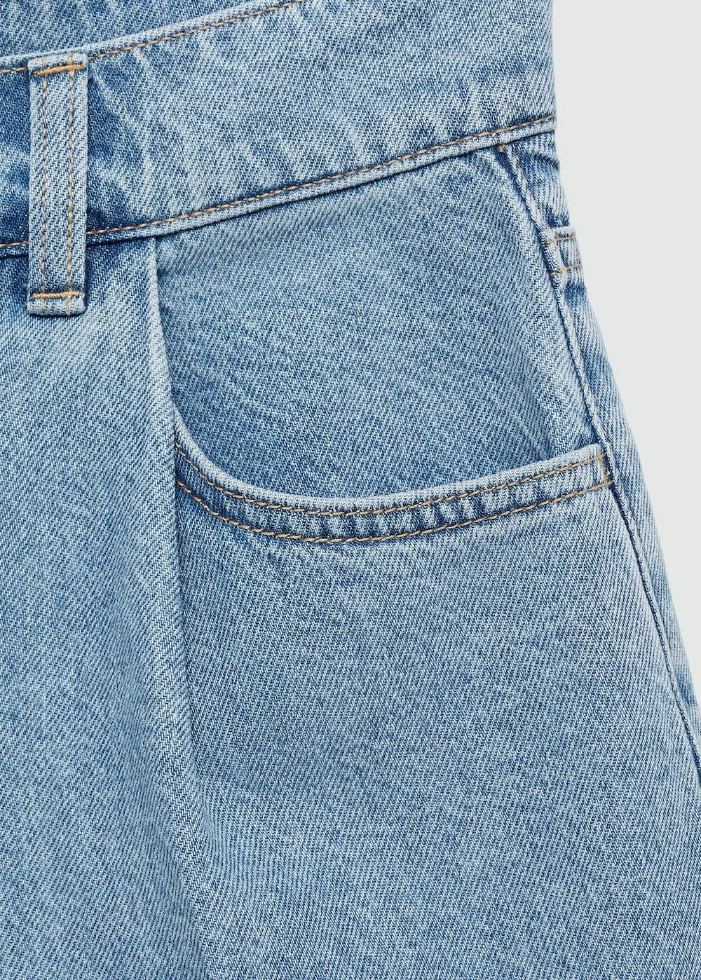 Mango Jeans-Shorts mit Bundfalten Weihnachtsangebot