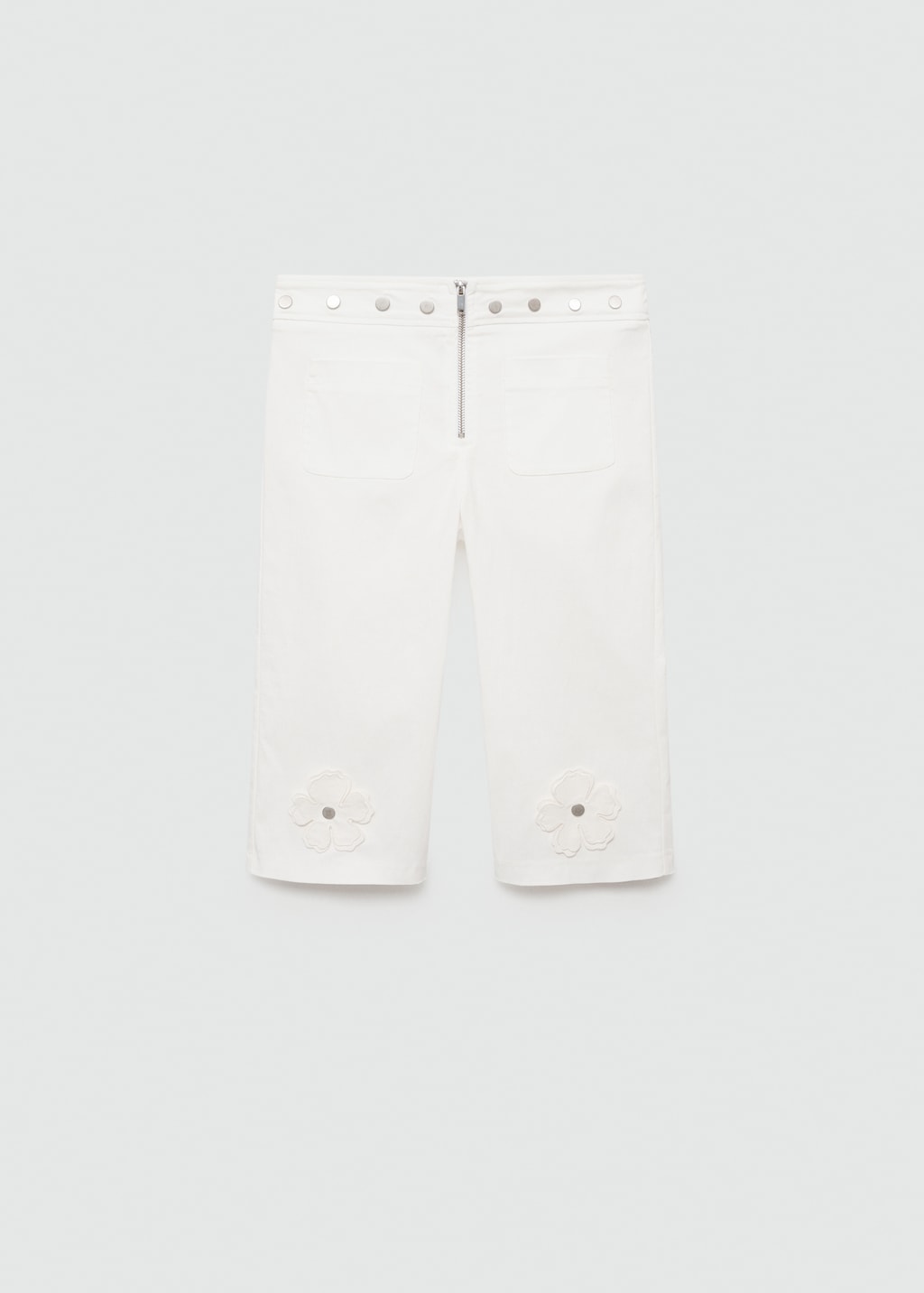 Mango Caprihose mit Zierknöpfen Neueste Mode