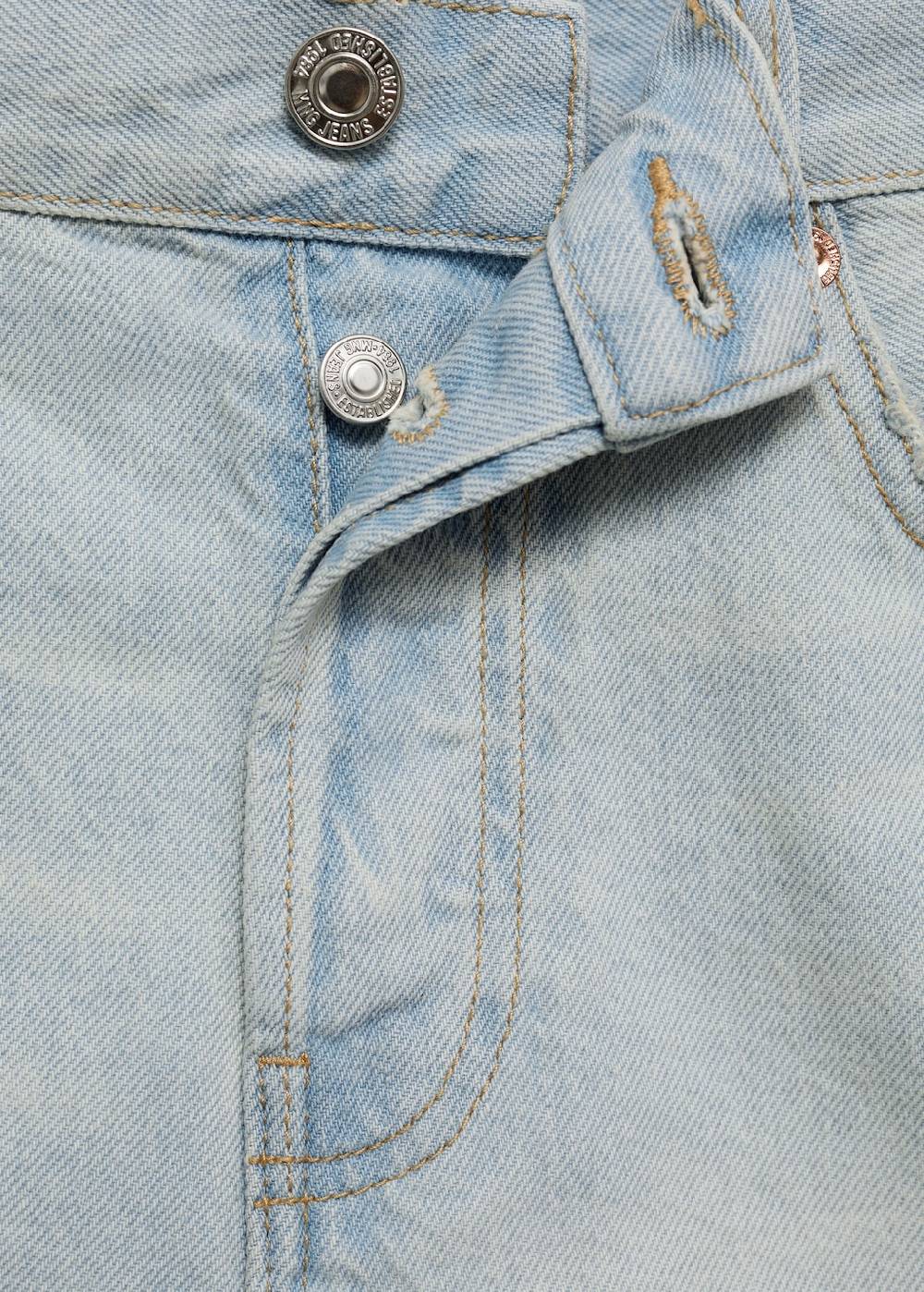 Mango Jeansshorts mit ausgefranstem Saum Exklusive Angebote