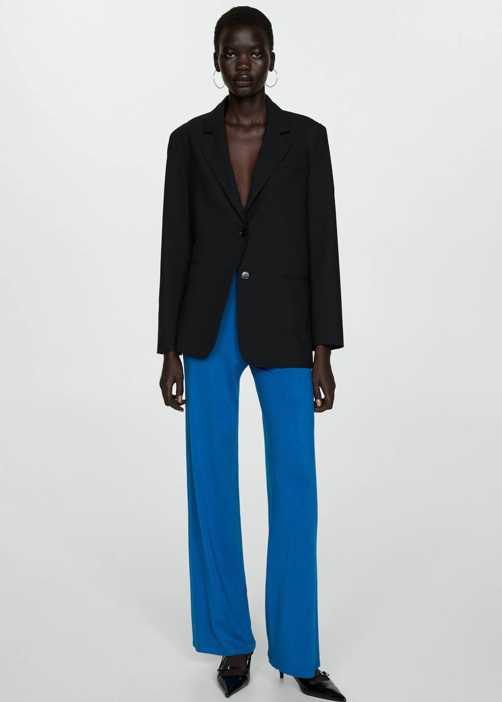 Mango Wideleg-Strickhose Große Rabatte