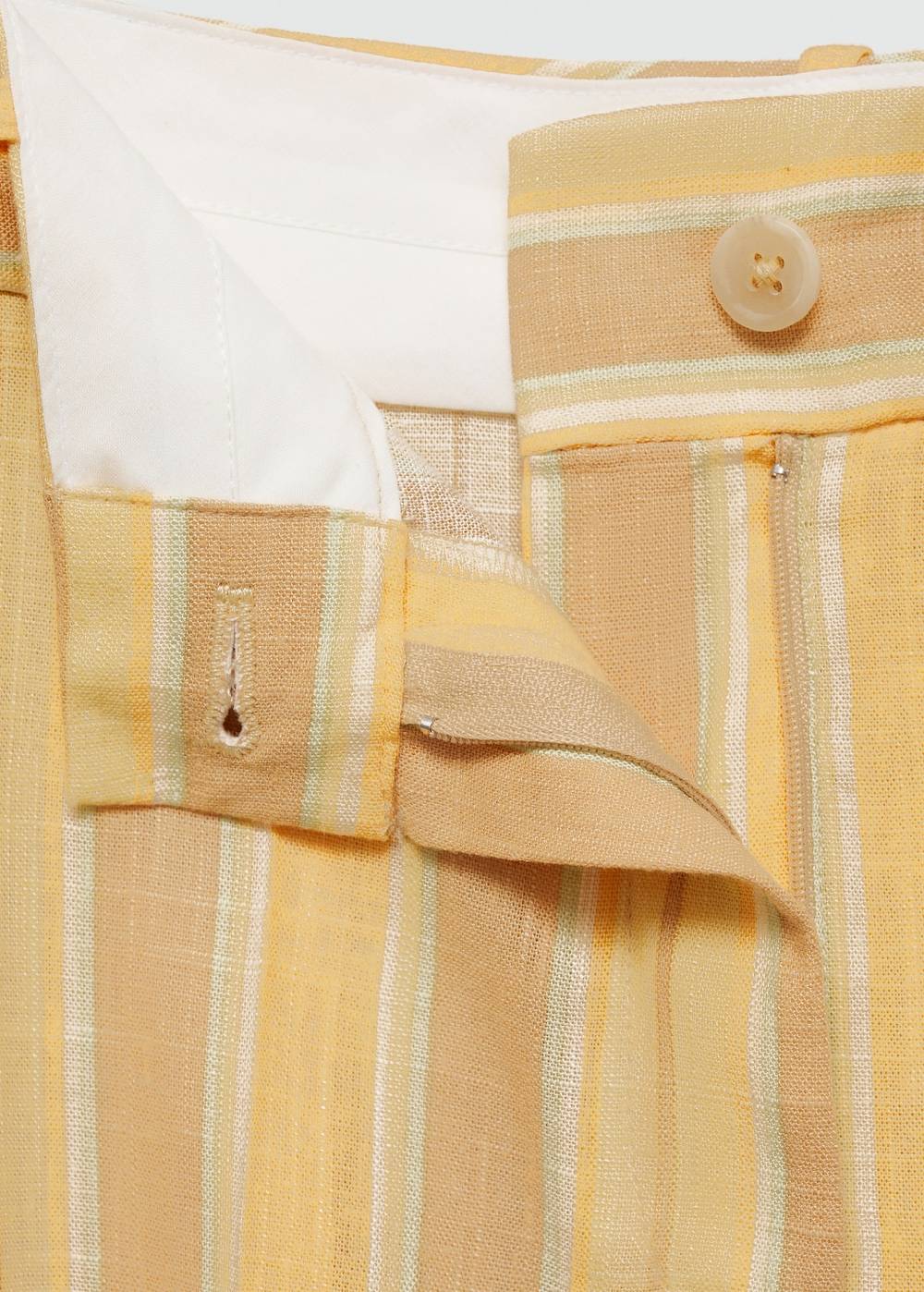 Mango Gerade geschnittene Streifenhose Sonderangebote