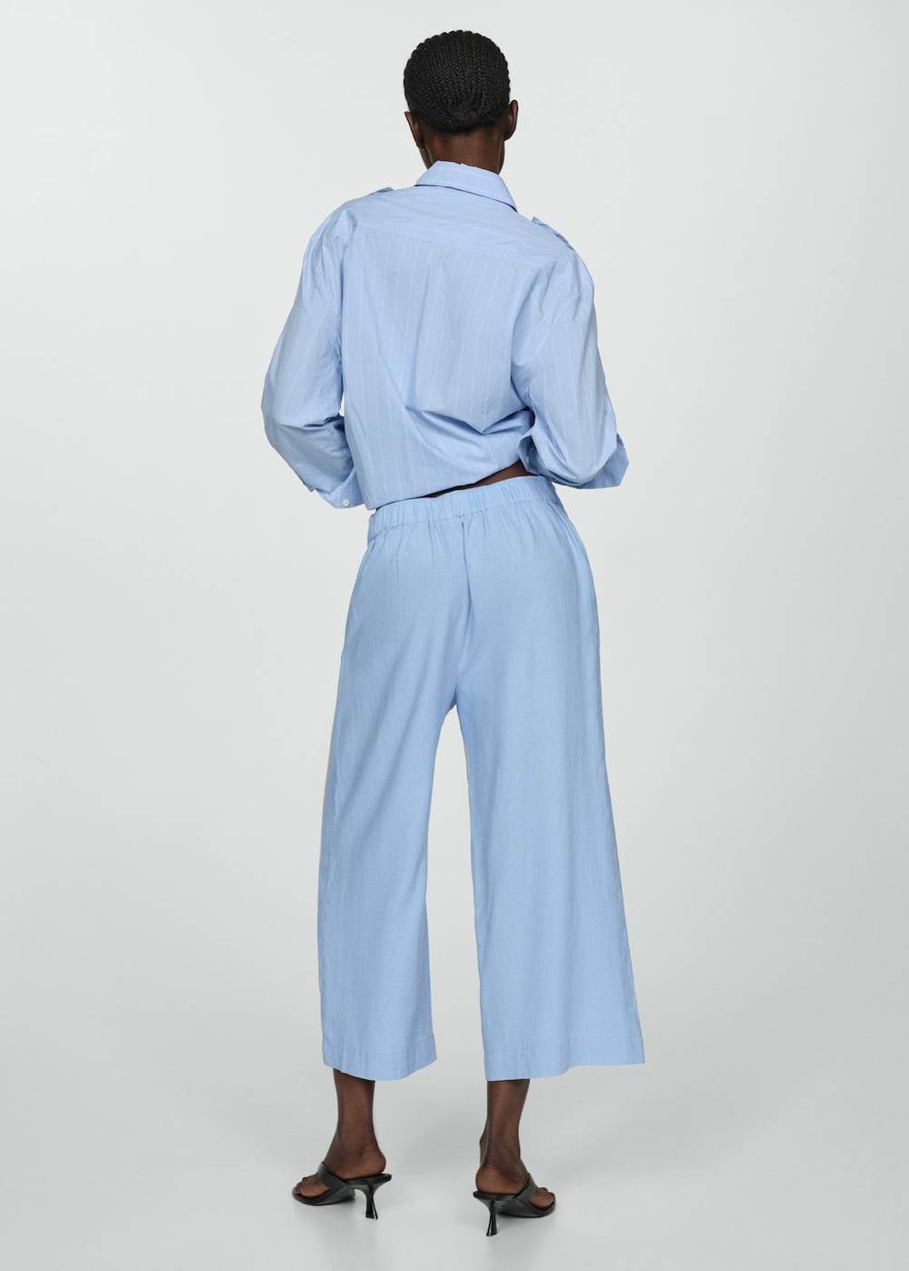 Mango Wideleg-Leinenhose Wochenangebot