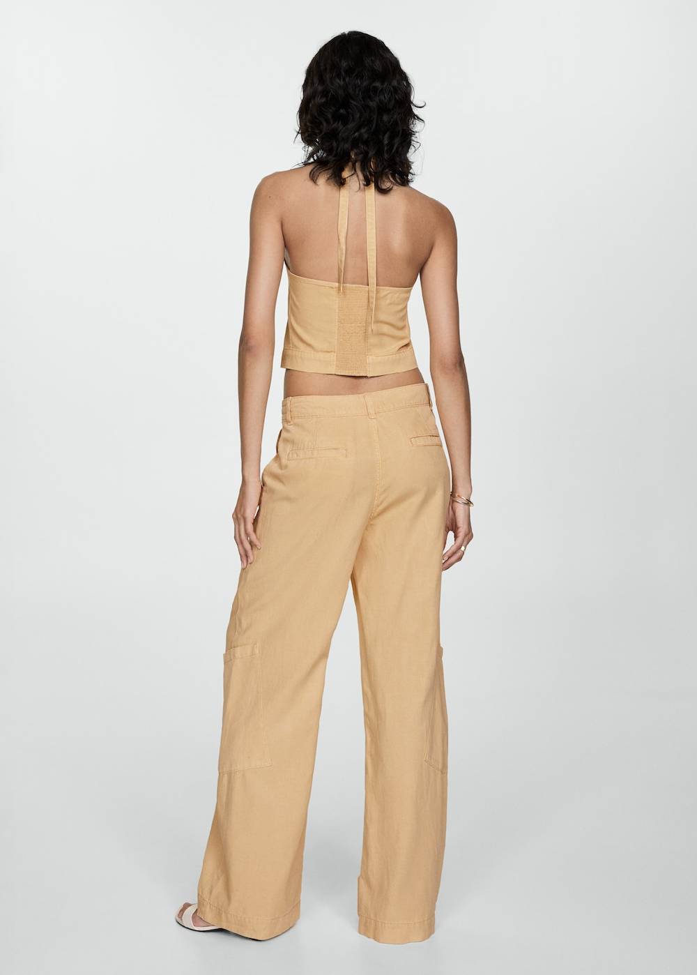 Mango Wideleg-Hose aus Lyocell Bis zu 60% Rabatt