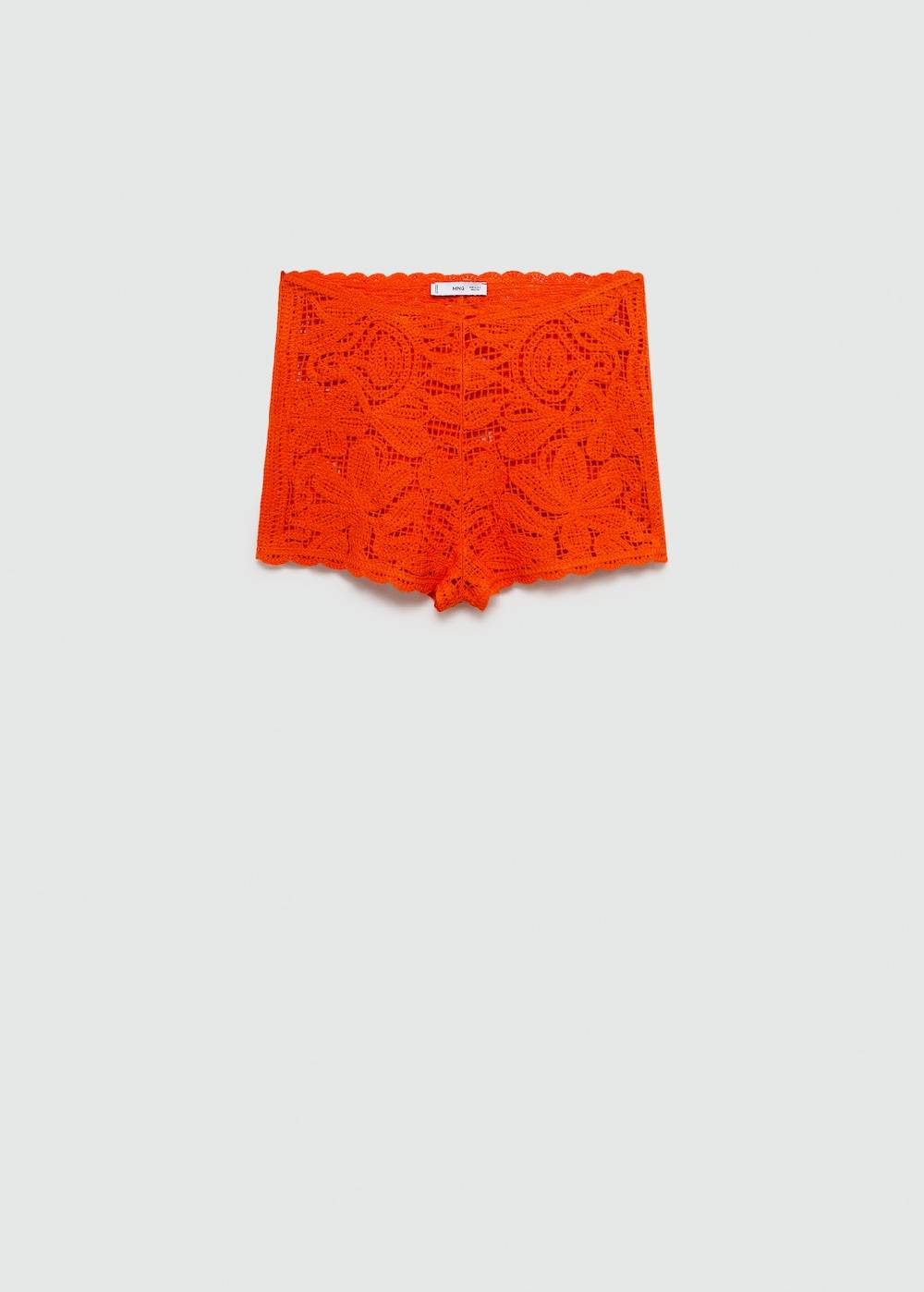 Mango Geblümte Häkel-Shorts Kostenloser Versand international