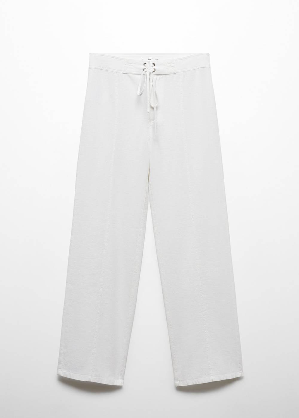 Mango Leinenhose mit Schleifendetail Begrenzt auf 3 Tage