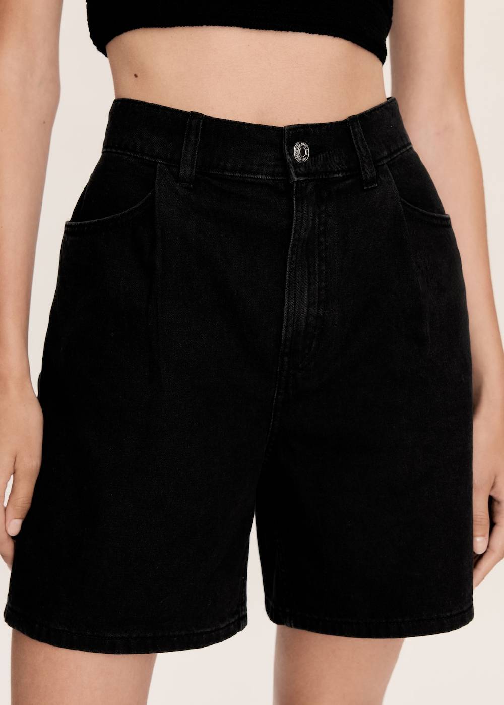 Mango Gerade Jeans-Shorts Black Friday Preise