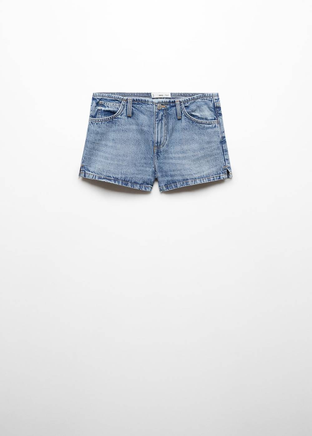 Mango Denim-Shorts mit niedriger Bundhöhe Auslauf