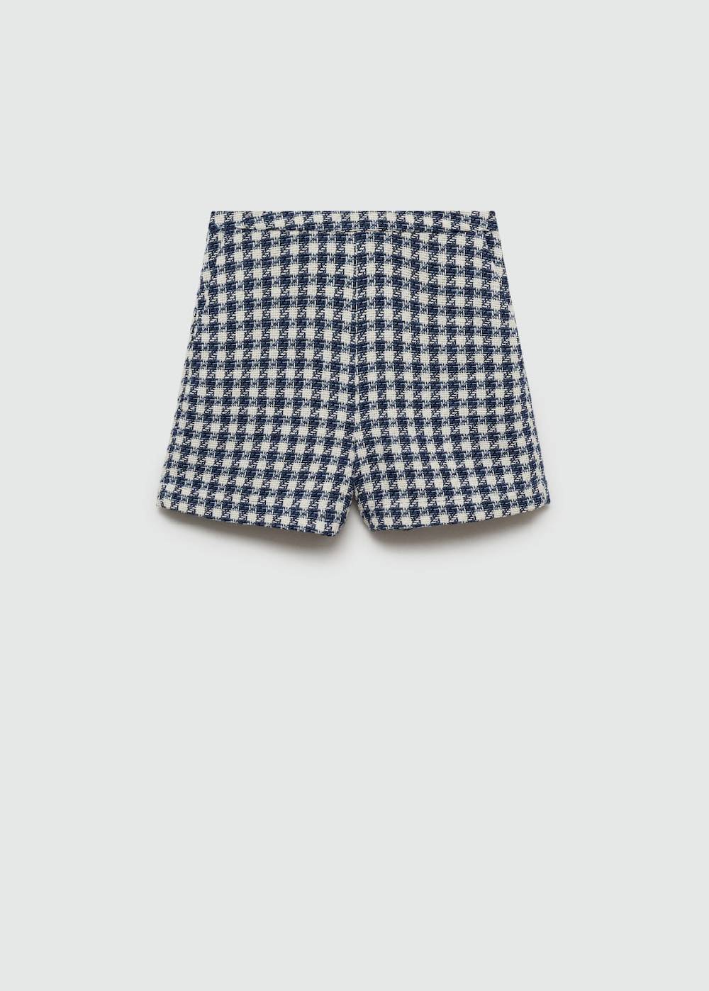 Mango Shorts mit Hahnentrittmuster Günstiger Verkauf