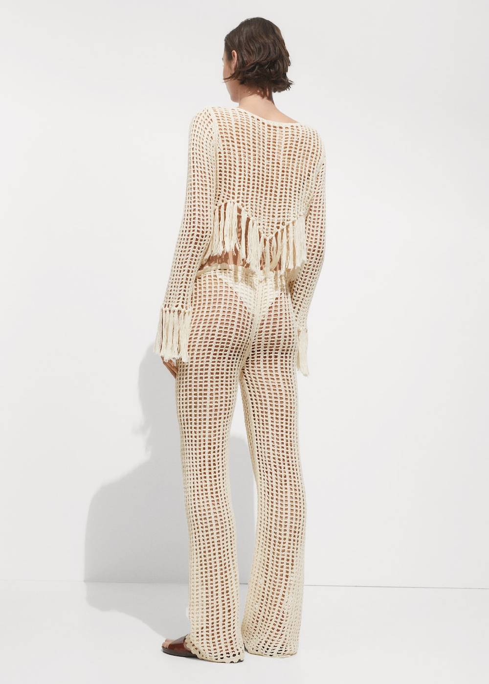 Mango Pointelle-Strickhose Limitierter Zeitrabatt