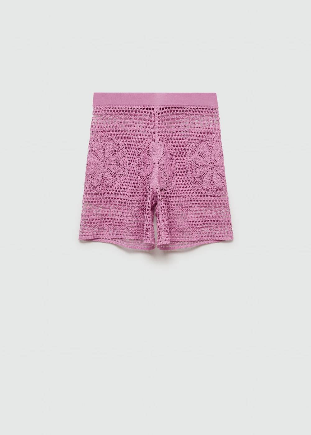 Mango Geblümte Häkel-Shorts Fabrikpreis