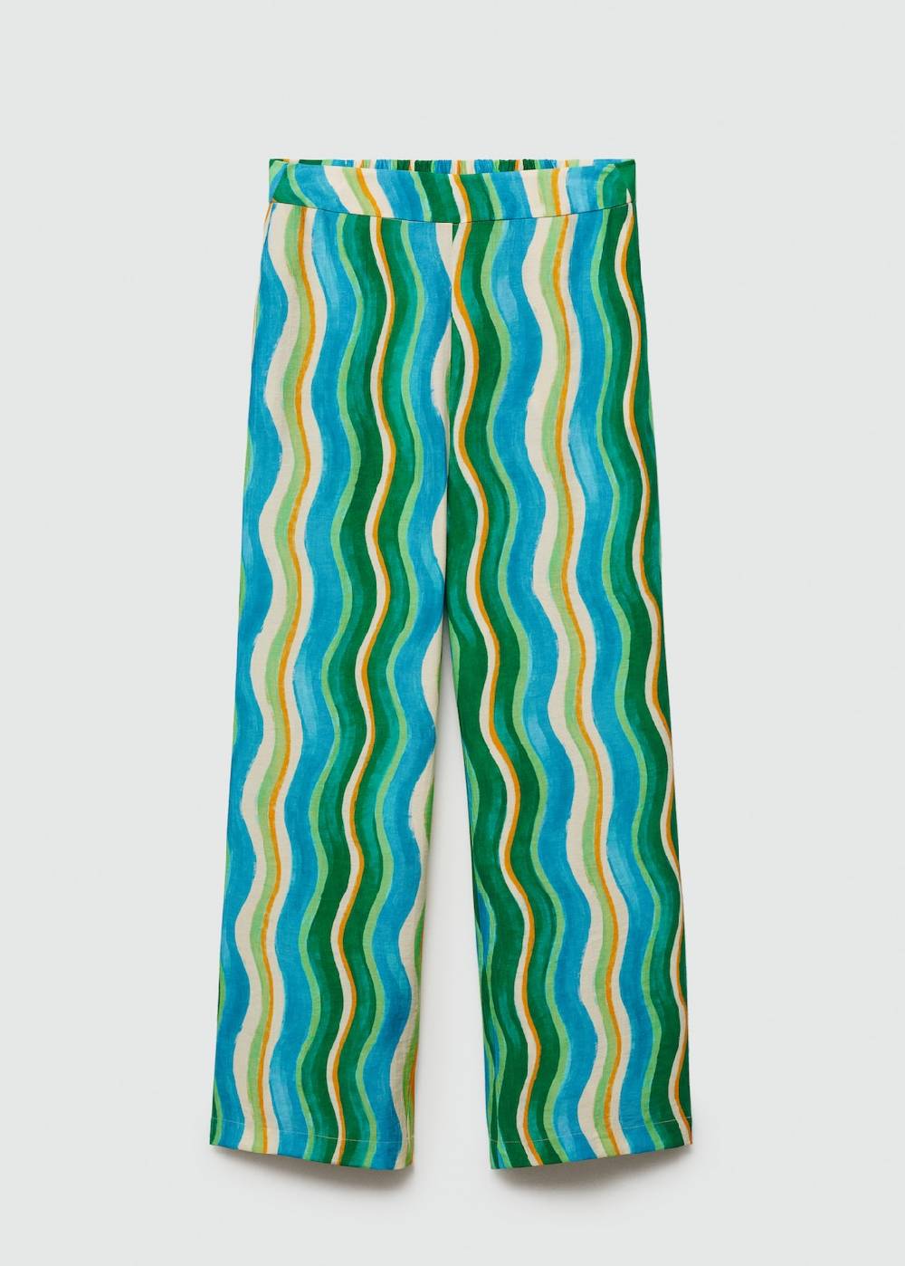 Mango Gemusterte Wideleg-Hose Flash Sale