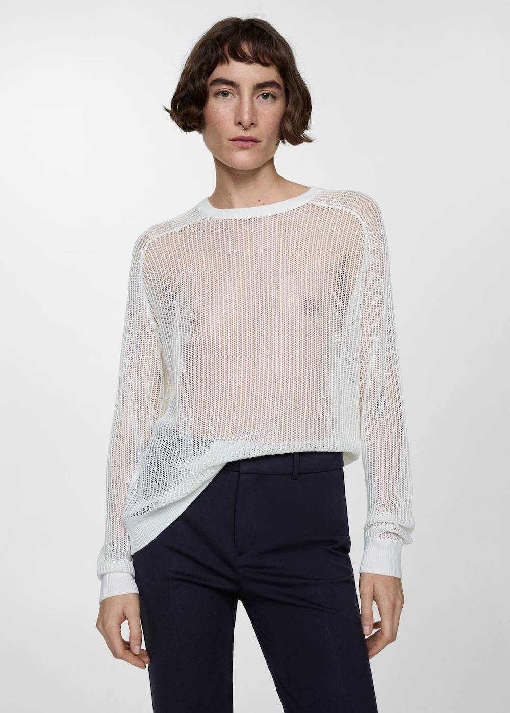 Mango Gerade Hose aus Romanit-Jersey Black Friday