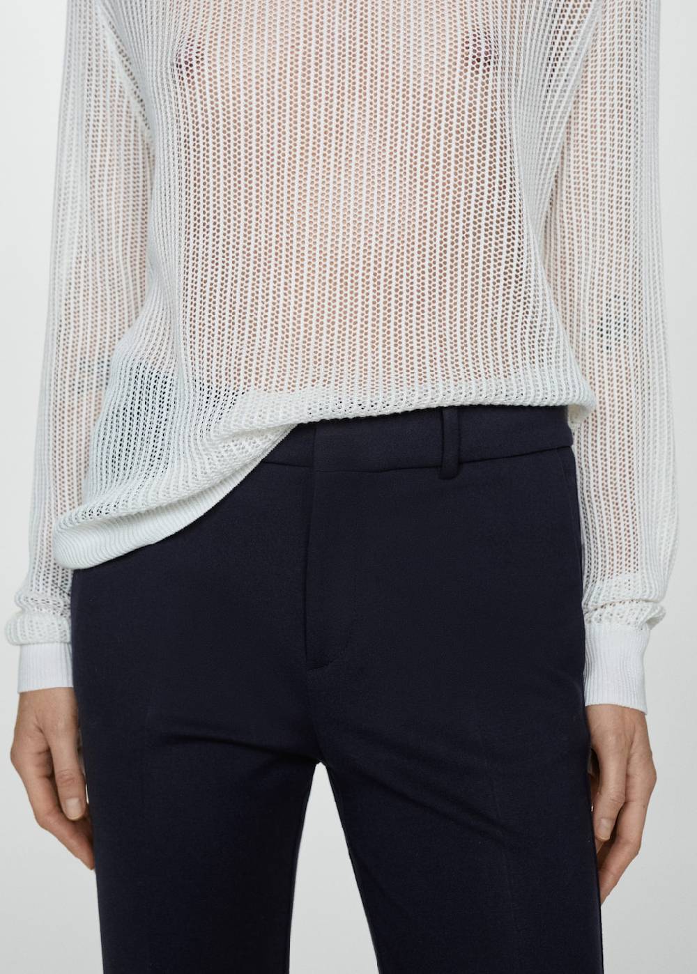 Mango Gerade Hose aus Romanit-Jersey Black Friday