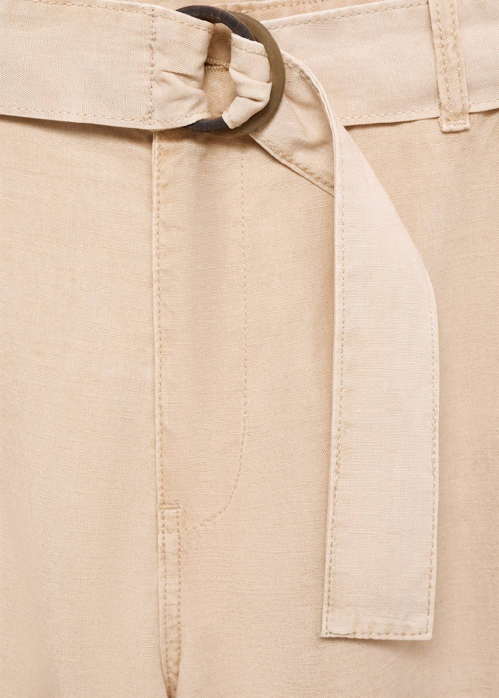 Mango Fließende Hose mit Gürtel Valentinstagsangebot