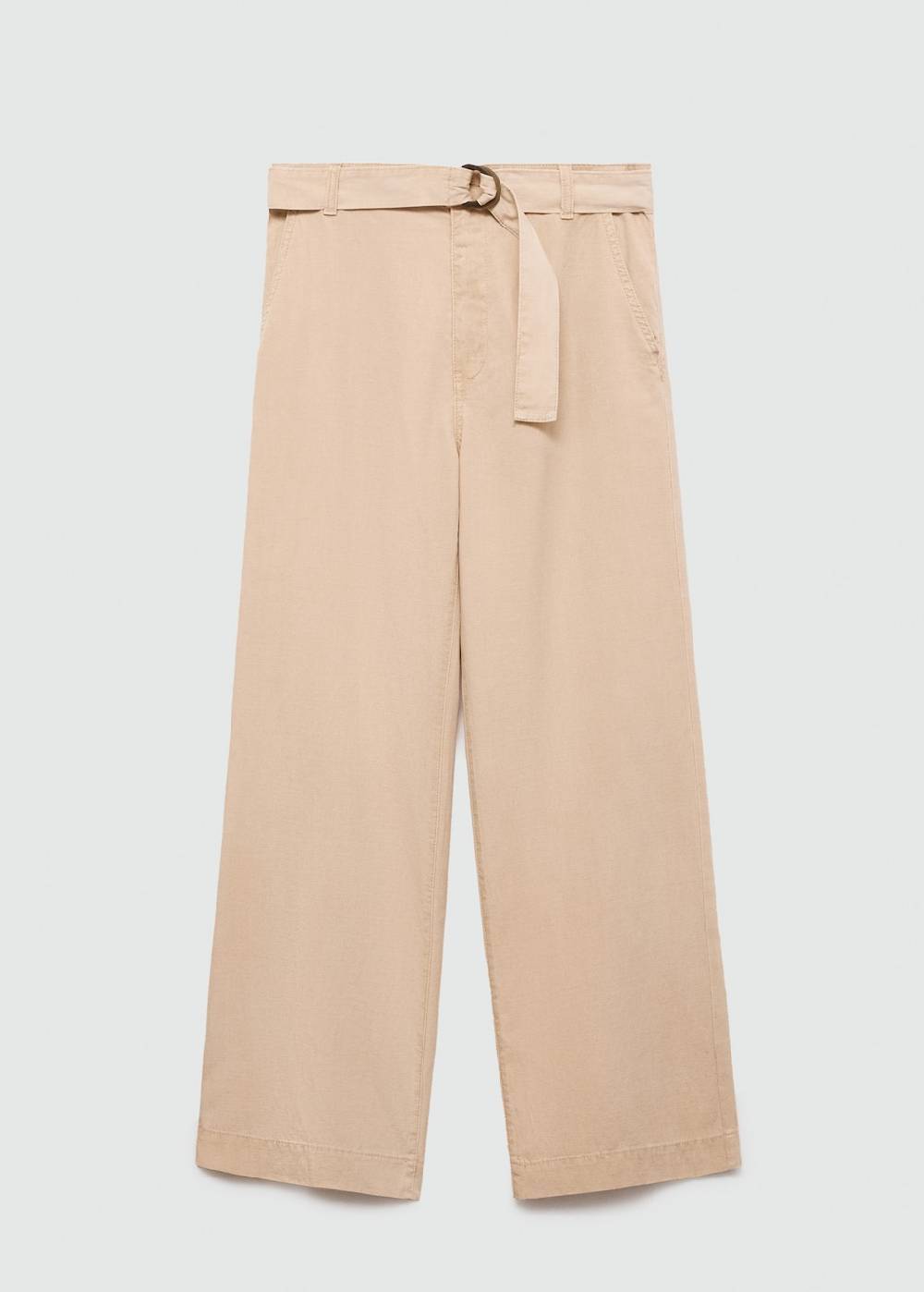 Mango Fließende Hose mit Gürtel Valentinstagsangebot