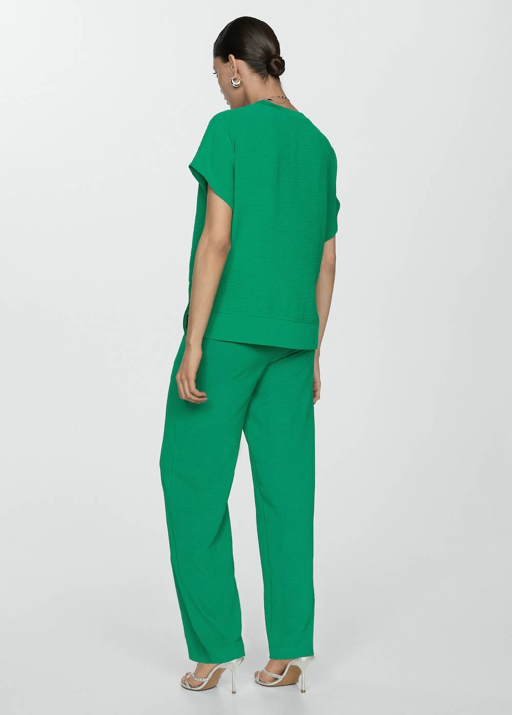 Mango Fließende Wideleg-Hose Online Outlet