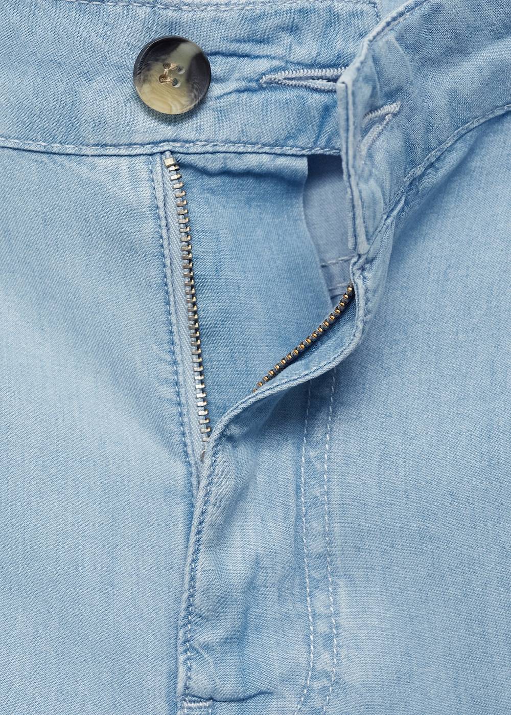 Mango Wideleg-Hose aus Lyocell Exklusive Angebote