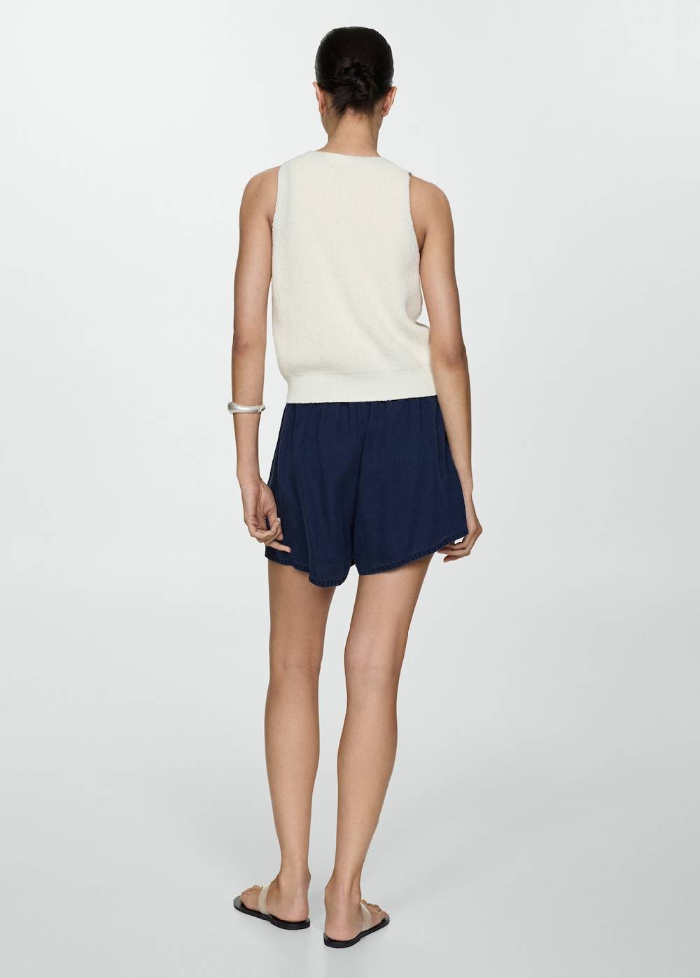 Mango Lyocell-Shorts mit Stretchbund Blitzangebot