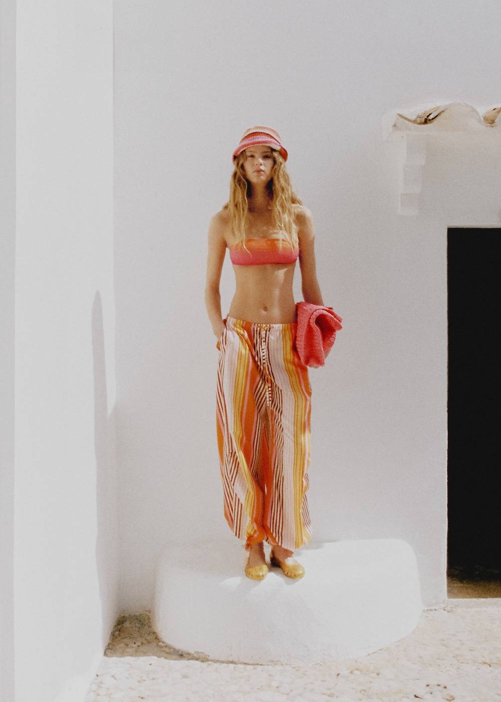 Mango Fallschirmhose mit Streifenprint Große Rabatte