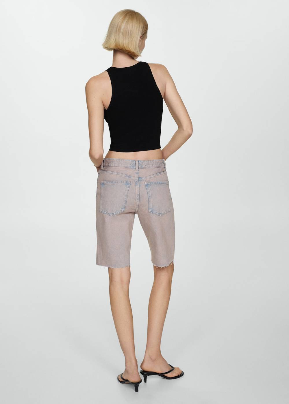 Mango Jeans-Bermudashorts mit Washed-Out-Effekt Bestseller