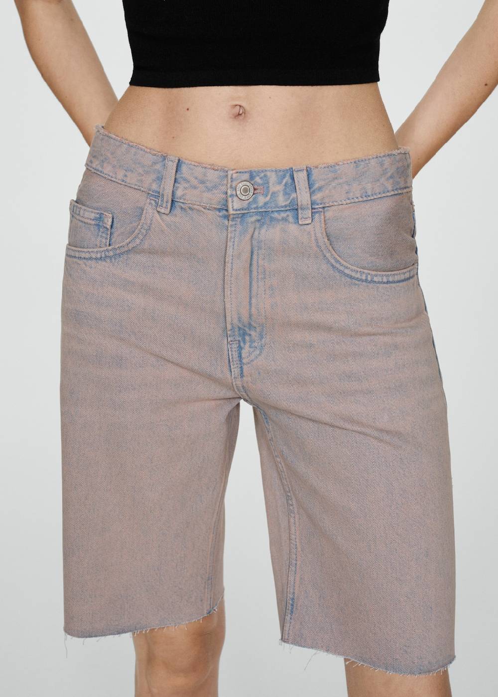 Mango Jeans-Bermudashorts mit Washed-Out-Effekt Bestseller